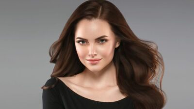 Mulher com hidratação no cabelo (Foto: Canva)