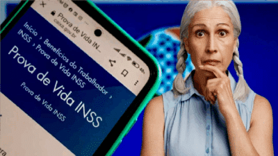 Prova de Vida, do INSS (Foto Reprodução/Montagem// INSS/Canva/TV Foco/Lennita)